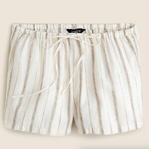 Featherweight linen-blend beach short in stripe
